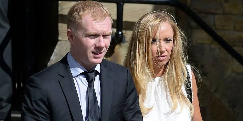 Claire and Paul Scholes